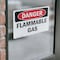 Signmission Flammable Gas Danger Sign, Vinyl Decal, 14in W x 10in L, 2PK OS-2PACK-DS-D-1014-L-1234 - alternate 3